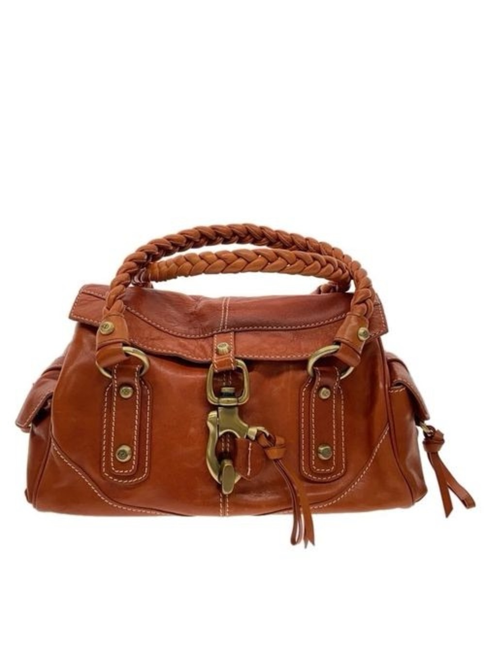 Francesco Biasia Vintage Camel Brown Leather Purse